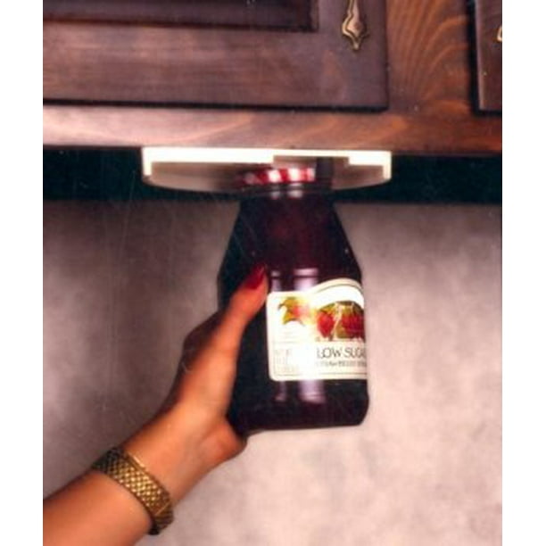 Cans and More Attach To Bottom of Cabinets To Unscrew Jars Can Opener